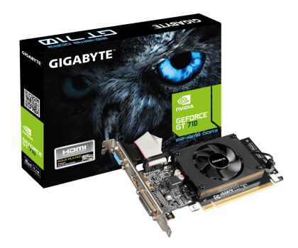 Karta graficzna GIGABYTE GT710 2GB DDR3 64BIT DVI/HDMI/DSUB